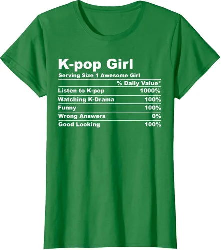 Vista 28 de Camiseta de regalo Kpop Kdrama para mujer K-pop Girl, Negro, S