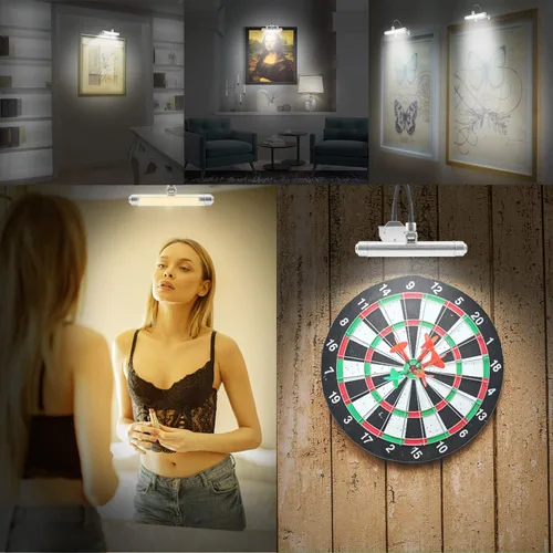 Vista 5 de BIGMONAT Luz de imagen recargable por USB, luz LED inalámbrica con control remoto, luz de pintura giratoria, cabezal de 3 modos de iluminación