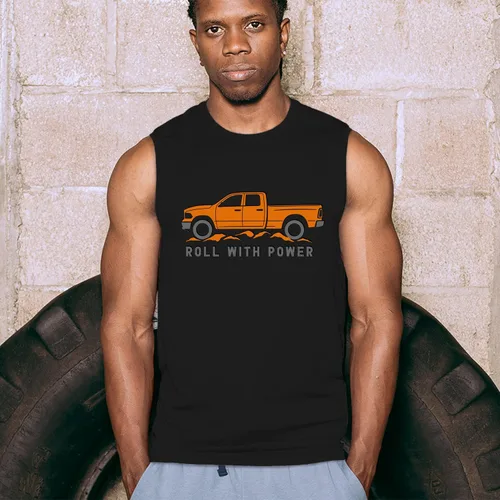 Vista 98 de Tee Hunt Camisetas gráficas y camisetas sin mangas para hombre Roll with Power Pickup Truck