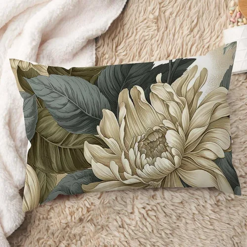 Vista 23 de ArogGeld Fundas de cojín de estilo chinoiserie, diseño de flores y pájaros, color rosa rubor, diseño de animales de pavo real, jardín asiático