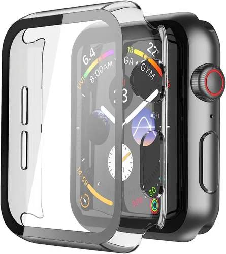 Vista 58 de Misxi Juego de 2 Fundas de Vidrio Templado Compatibles con Apple Watch Series 3 y Series 2 de 1.496 Pulgadas, Protector de Pantalla de Policarbonato