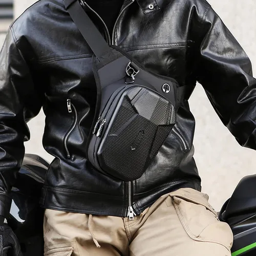Vista 8 de Motorcycle Waist Leg Bag Multifunction Pack Splashproof Hip Thigh Bag for Cycling Hiking Climbing