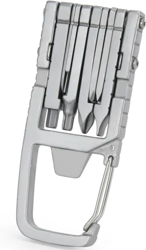 Vista 9 de Generic 12 en 1 Llavero Multiherramienta Destornillador con Puntas Plegables Herramienta Multifuncional Abrebotellas Herramienta de Bolsillo