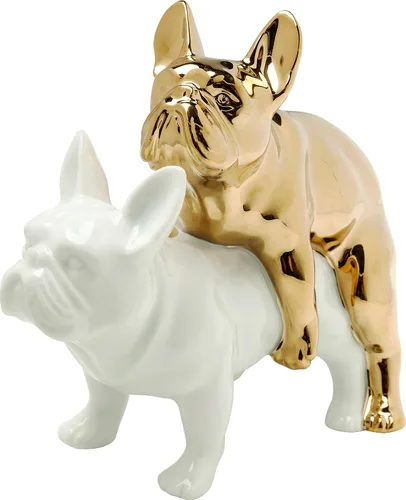 Vista 4 de Kare Deko Deco Figura Love Dogs, dorado, 7.7 x 4.3 x 6.8 in
