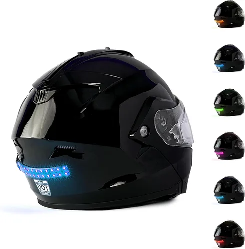 Vista 9 de BITEHARDER Luz de seguridad para casco de moto de nieve - Azul
