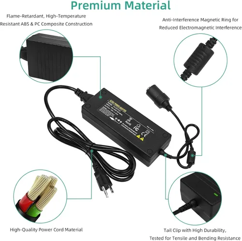 Vista 2 de Convertidor de CA a CC DOBVDLA de 120 W, adaptador de fuente de alimentación de CA/CC, transformador de 100 V ~ 240 V a 12 V 10 A, enchufe