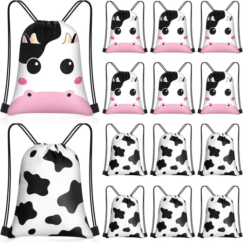 Vista 17 de Censen 24 piezas de bolsas con cordón, conjunto a granel, 12 x 10 pulgadas, bolsas de regalo con temática de princesa y príncipe, bolsas de regalo