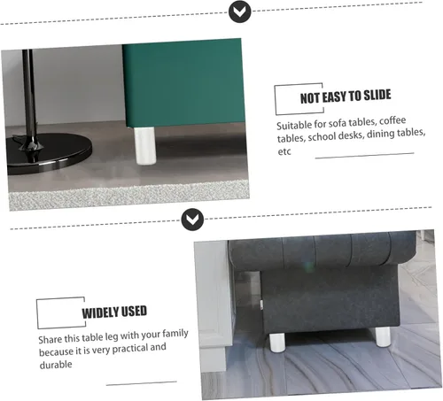 Vista 2 de OSALADI Patas ajustables de los muebles 2pcs patas de mesa modernas para el gabinete de la TV del aparador