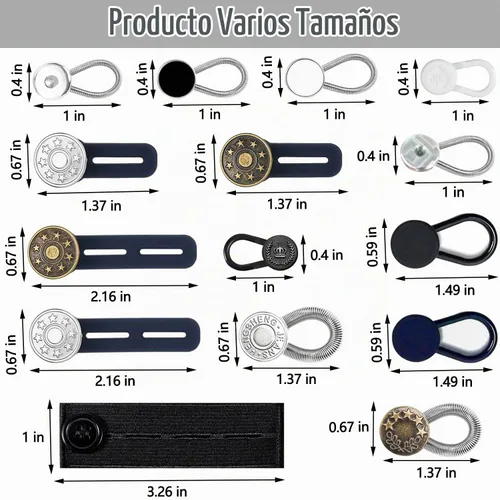 Vista 6 de Juego de 24 extensores de cuello para camisas de hombre, extensores