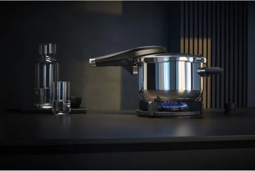Vista 2 de WMF Perfect Premium - Olla a presión (6,5 L, 8.7 in), acero inoxidable, transparente, 8.7 in