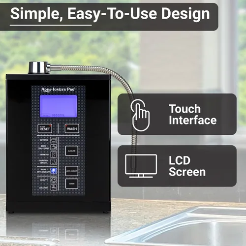 Vista 3 de Aqua Ionizer Deluxe 9.5 Ionizador de agua antioxidante Produce un sistema de filtración de agua alcalina pH 3.0-11.5 hasta -880mV ORP 4000