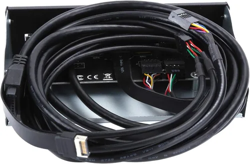 Vista 9 de Panel frontal USB extra, concentrador USB con 2 puertos USB 3.0/2 puertos USB 2.0/salida de audio, entrada de micrófono, puerto USB C, unidad óptica