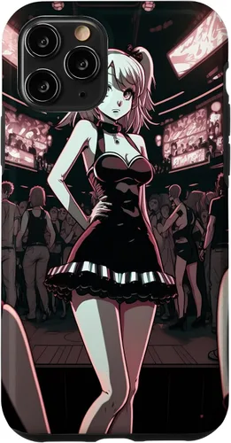 Vista 26 de Funda de dibujos animados para iPhone 11 Sexy Japonesa Gótica Chica Gótica Anime