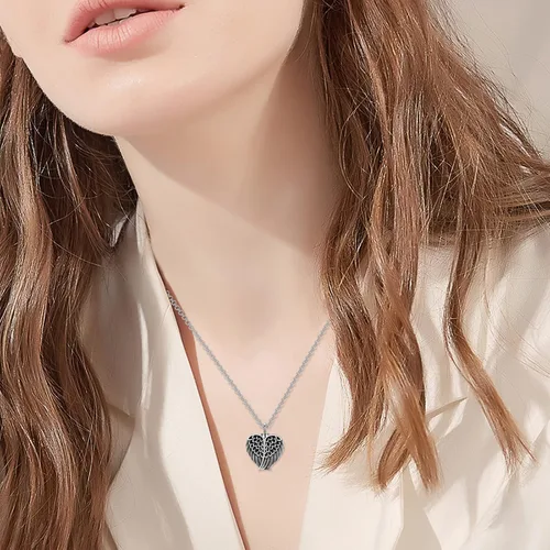 Vista 5 de SOULMEET Joyería de cremación para cenizas collar de urna de plata de ley para cenizas mujeres y hombres joyería de recuerdos para mantener a