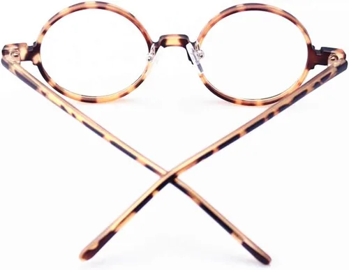 Vista 2 de La lente media redonda de la miopía de la vendimia enmarca las gafas llenas del borde óptico unisex
