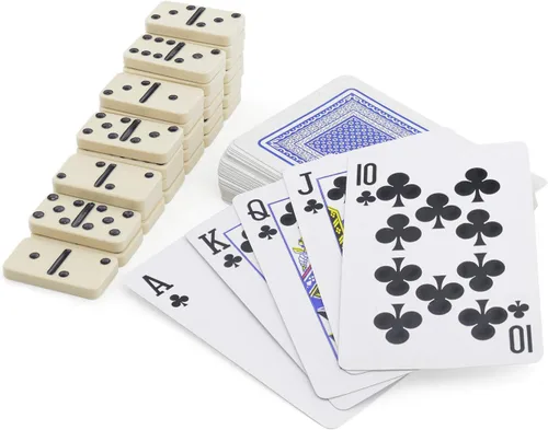 Vista 5 de Juego de cartas y backgammon de ajedrez magnético 5 en 1, mini juegos de mesa de tamaño de viaje