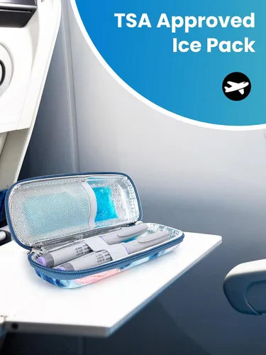 Vista 5 de LengKe Bolsa de hielo para enfriador de insulina, bolsa de hielo aprobada por la Tsa y pequeñas bolsas de hielo para enfriador de medicamentos