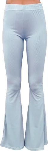Vista 22 de Daisy Del Sol - Pantalones de yoga cómodos y elásticos de cintura alta, estilo boho de los 70 con parte inferior acampanada Baya