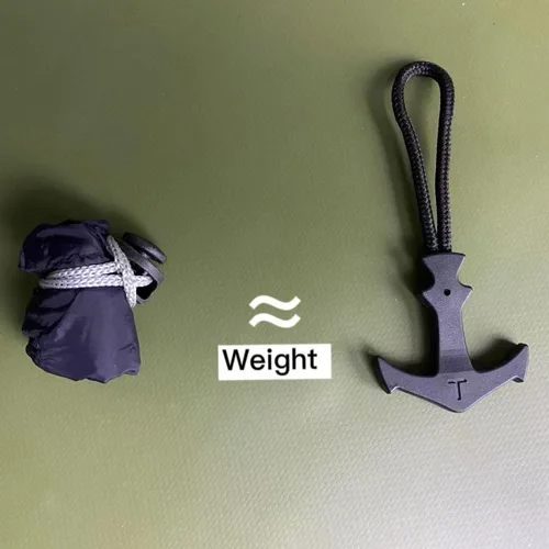 Vista 5 de Paquete de 5 bolsas de almacenamiento con cordón de nailon ultraligero, Negro -, Cordón