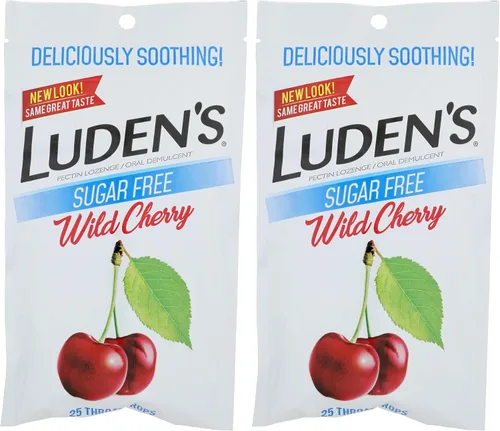 Vista 7 de Luden's Gotas calmantes para la garganta, cereza silvestre sin azúcar, 25 unidades (paquete de 6)