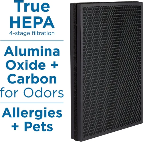 Vista 2 de AprilAire RF09550P Filtro de repuesto para purificador de aire HEPA para alergias + mascotas para purificador de aire Aprilaire 9550, elimina