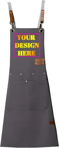 Vista 20 de Delantal personalizado personalizado para mujeres/hombres, delantales de cocina ajustables para estilistas de peluquería, delantales impermeables