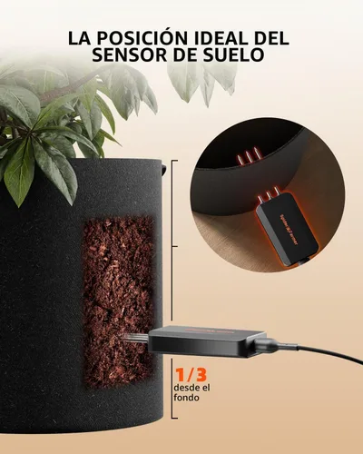 Vista 7 de Spider Farmer GGS 3 en 1 Sensor de suelo Pro 3pcs para jardín