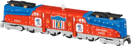 Vista 6 de Hallmark Keepsake Adorno de trenes Lionel (Conrail Bicentenario GG1)