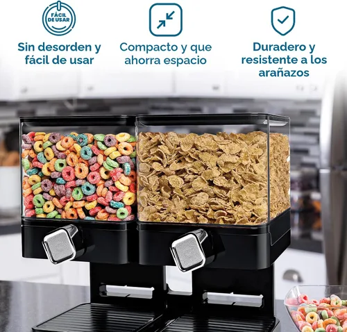 Vista 5 de Zevro Dispensador individual de comida seca edición compacta, Blanco