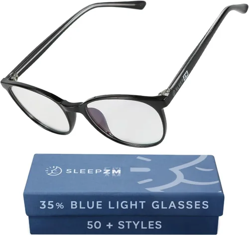 Vista 13 de Sleep ZM Blue Light Blocking & Light Sensitivity Glasses - 8 Lens Types for Comfort, Relaxation, Sleep & Relief - 50+ Styles
