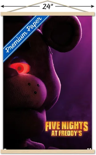 Vista 3 de Trends International Five Nights at Freddy's Movie - Póster de pared de una hoja de Freddy, 22.37 x 34.00 pulgadas, paquete de impresión premium