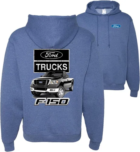 Vista 8 de Wild Bobby Ford Trucks F150 Pickup Cars and Trucks Front and Back - Sudadera con capucha unisex