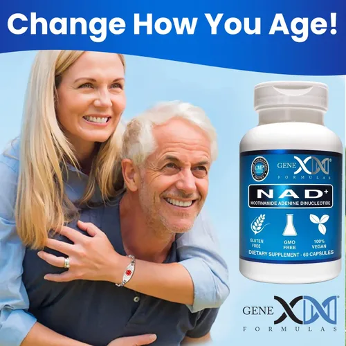 Vista 6 de Genex Formulas NAD+ 250mg porción 60 cápsulas de nicotinamida adenina dinucleótido (NAD+ real no es un precursor) (1)