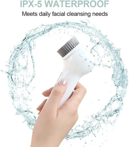 Vista 9 de TOUCHBeauty Cepillo de limpieza facial eléctrico exfoliante facial con 3 cabezales limpiadores y 6 velocidades ajustables para limpieza profunda
