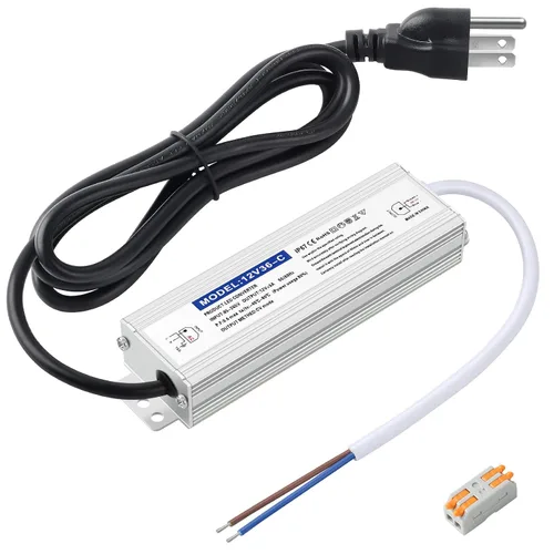 Vista 10 de Controlador LED de 24 vatios impermeable IP67, fuente de alimentación de 12 V CC 2A, convertidor de 120 V CA a 12 V CC, con enchufe de 3 clavijas