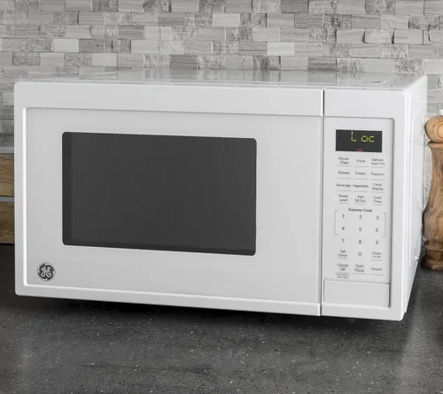 Vista 6 de GE hornos microondas de mostrador, Pequeño, Blanco