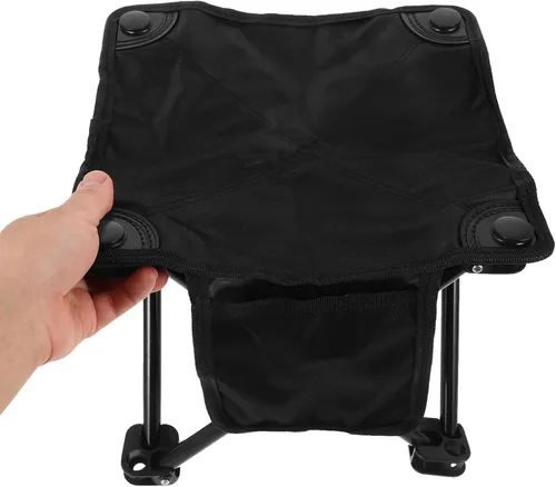 Vista 6 de Taburetes portátiles ligeros plegable pequeño taburete plegable para pesca y picnic Silla de camping al aire libre compacta