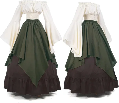 Vista 4 de NSPSTT - Vestido de estilo victoriano para mujer