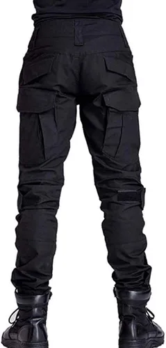 Vista 2 de TRGPSG Pantalones tácticos para hombre, pantalones de senderismo, pantalones cargo de camuflaje militar, pantalones de trabajo casuales