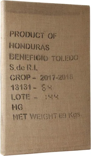 Vista 7 de ATS Acoustics Panel acústico que absorbe el sonido, auténtico, bolsa de arpillera de grano de café, arte de pared para café, 24 x 36 x 2 pulgadas
