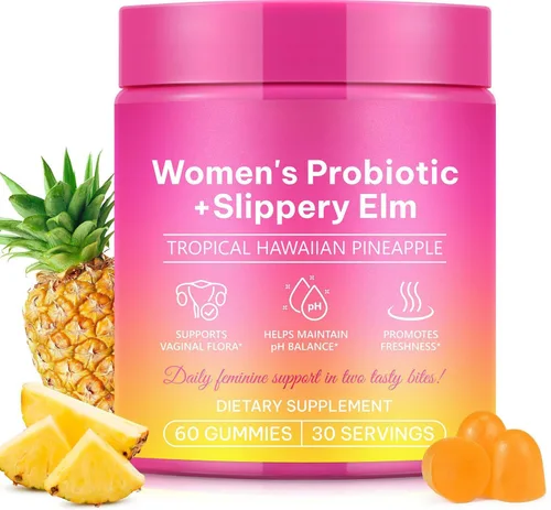 Vista 9 de Paquete de 2 gomitas de probióticos femeninos, probiótico vaginal para mujeres, gomitas de equilibrio femenino de pH para olor saludable, mejora