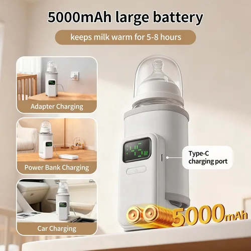 Vista 6 de Calentador de botellas con pantalla digital, control preciso de temperatura