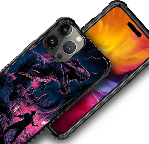 Vista 337 de Funda compatible con iPhone 15, diseño de elefantes africanos, diseño increíble a prueba de golpes, antiarañazos, carcasa trasera de policarbonato