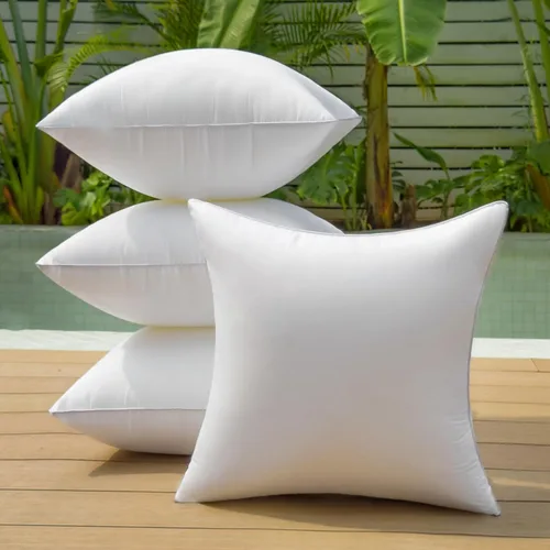 Vista 8 de Juego de 2 rellenos de almohada para exteriores, 12 x 20 pulgadas, impermeables, rectangulares, lumbares, decorativas, de alta calidad, para sofá