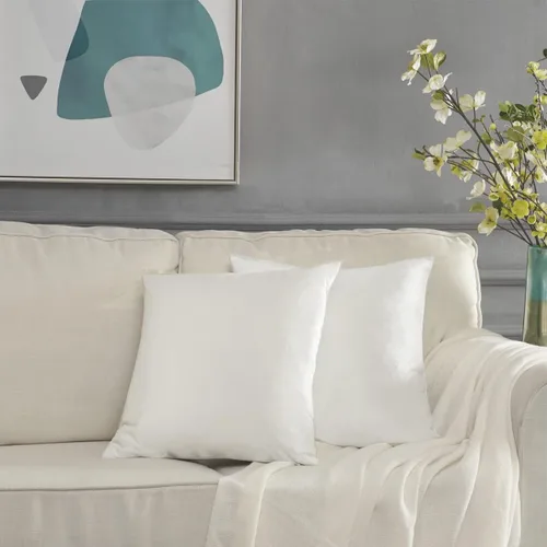 Vista 118 de GIGIZAZA Juego de 2 fundas de almohada doradas de terciopelo de 20 x 20 pulgadas para sofá Almohadas para sofá, tela texturizada suave de 9.88