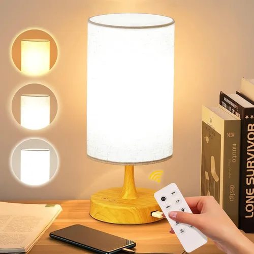 Vista 9 de Lámpara de terapia de luz Caromolly, luz de 10000 lux con control remoto, 3 temperaturas de color y 4 niveles de brillo y temporizador, lámpara