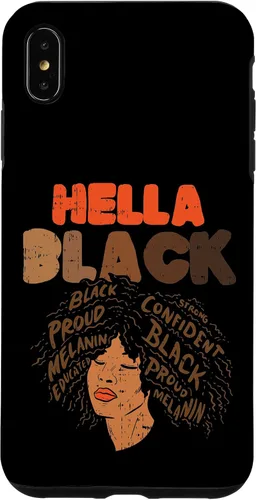 Vista 7 de Funda de regalo para iPhone 14 Hella Black Melanin Afro Woman African Pride BLM