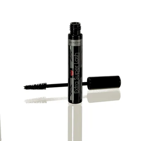 Vista 9 de Rimmel Máscara de pestañas Extra Super Lash Negro, 0.27 onzas líquidas (paquete de 2)
