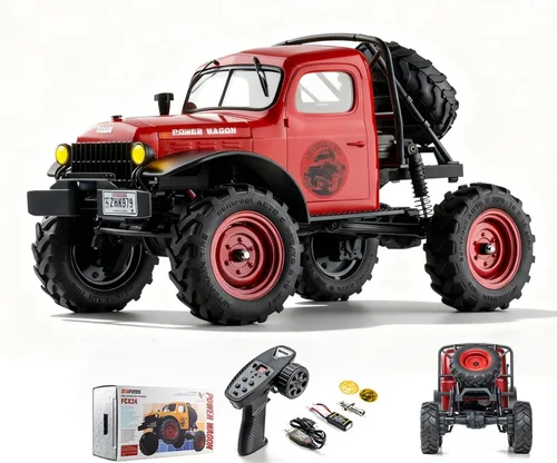 Vista 8 de BEEZRC FMS RC Crwaler Escala 1/24 FCX24 Power Wagon RTR 4WD 2.4GHz 3CH Todoterreno Modelo de Coche RC Vehículo Hobby Grade Coche de Control Remoto