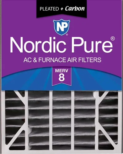 Vista 44 de Nordic Pure 20 x 25 x 5 (tamaño real: 19 3/4 x 24 1/4 x 4 7/8) Filtro de aire Air Bear Merv 8 de repuesto para reducción de olores de carbono puro